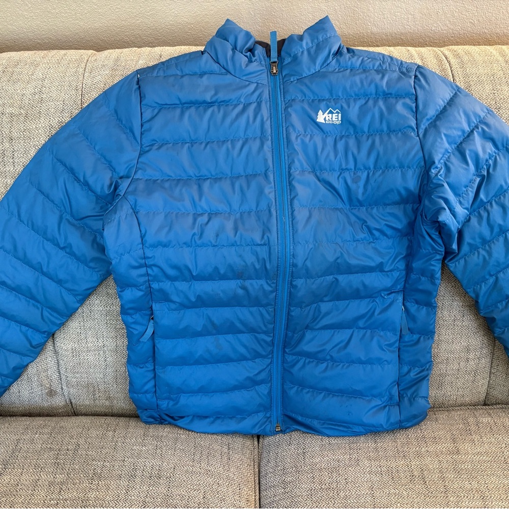 REI Kids Bright Blue Puffer Jacket
